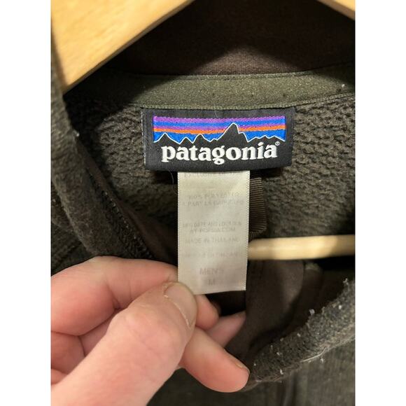 Patagonia fleece jacket quarter zip better sweater forest green coat men’s med - Picture 3 of 6